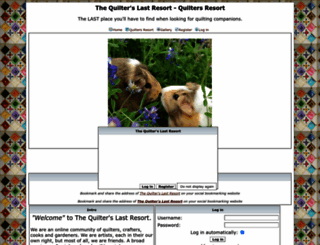 quiltersresort.forumotion.net screenshot