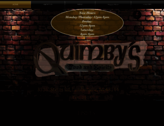 quimbysfoodandspirits.com screenshot