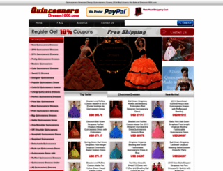 quinceanera.dresses1000.com screenshot