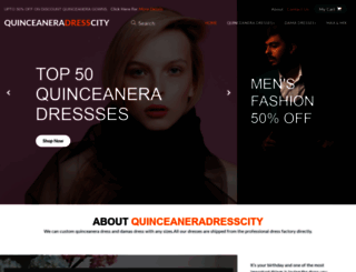 quinceaneradresscity.com screenshot