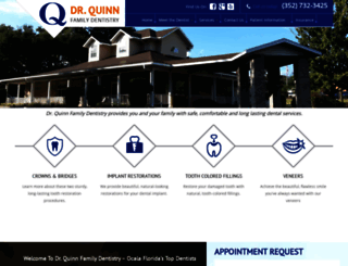 quinnfamilydentistry.com screenshot