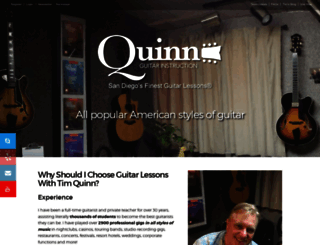 quinnguitar.com screenshot