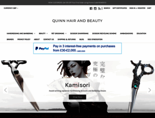 quinnhairbeauty.com screenshot
