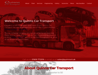 quinnscartransport.co.uk screenshot