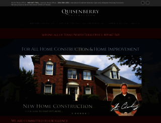 quisenberryconstruction.com screenshot