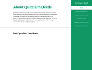 quitclaimdeed.com screenshot