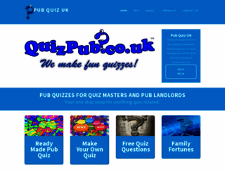 quizpub.co.uk screenshot