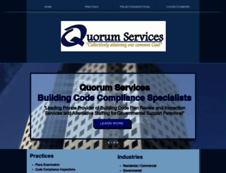 quorumservices.com screenshot