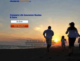 quote.affordable-life-insurance-rates.org screenshot