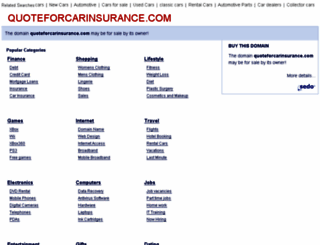 quoteforcarinsurance.com screenshot