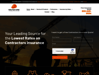 quotes.contractorsinsurance.org screenshot