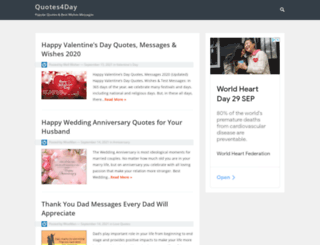 quotes4day.com screenshot