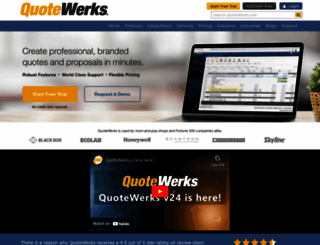 quotewerks.com screenshot