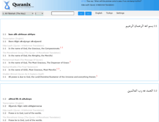 quranix.org screenshot