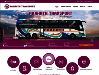 raahathtransport.co.in screenshot
