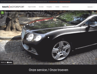 raatsmotorsport.be screenshot