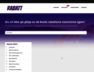 rabatt24.no screenshot