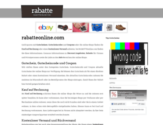 rabatteonline.com screenshot