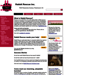 rabbitrescue.com screenshot