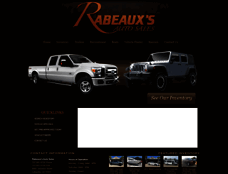 rabeauxsusedcars.com screenshot