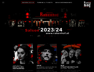 rabenhoftheater.com screenshot