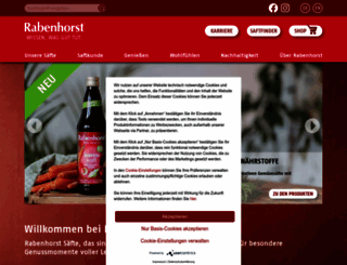 rabenhorst.de screenshot