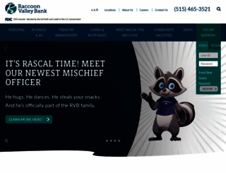 raccoonvalleybank.com screenshot