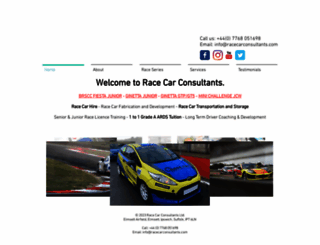 racecarconsultants.com screenshot