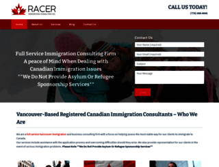 racerimmigration.com screenshot