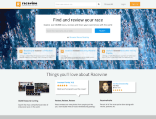 racevine.com screenshot