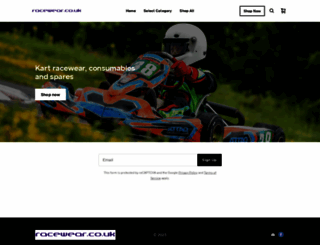 racewear.co.uk screenshot