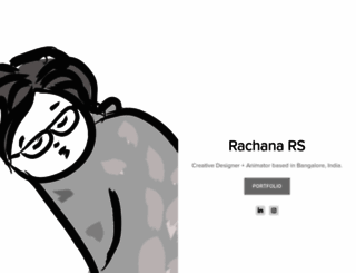 rachanavijith.myportfolio.com screenshot