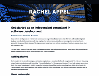 rachelappel.com screenshot