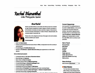 rachelblumenthal.net screenshot