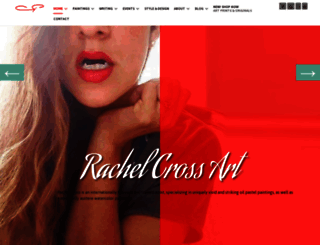 rachelcrossart.com screenshot