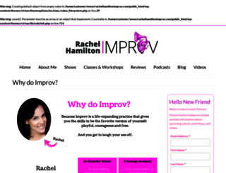 rachelhamiltonimprov.com screenshot