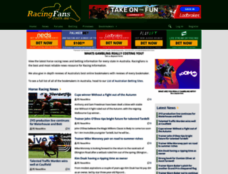 racingfans.com.au screenshot
