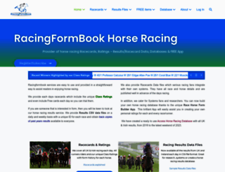 racingformbook.com screenshot