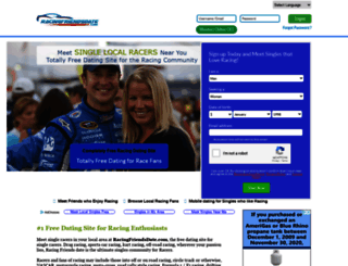 racingfriendsdate.com screenshot