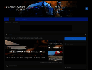 racinggamesforum.com screenshot