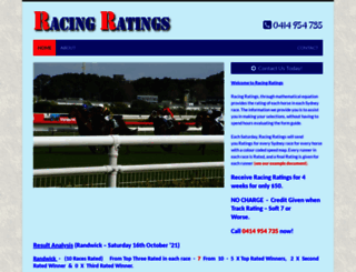 racingratings.com.au screenshot