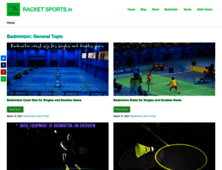 racketsports.in screenshot