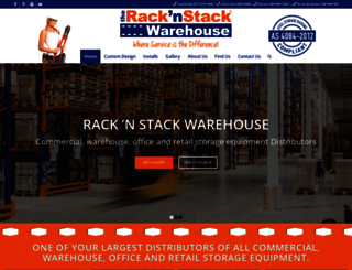 racknstackwarehouse.com.au screenshot
