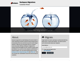 rackspace.selfmigration.com screenshot