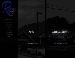 rackssportsbar.com screenshot