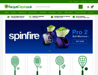 racquetdepot.co.uk screenshot