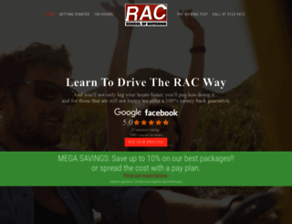 racschoolofmotoring.com.au screenshot