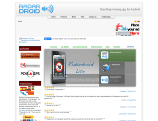 radardroid.com screenshot