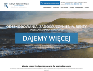 radcaprawnyklimkiewicz.pl screenshot