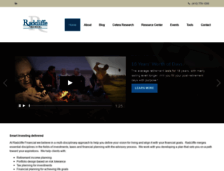 radcliffefinancial.com screenshot